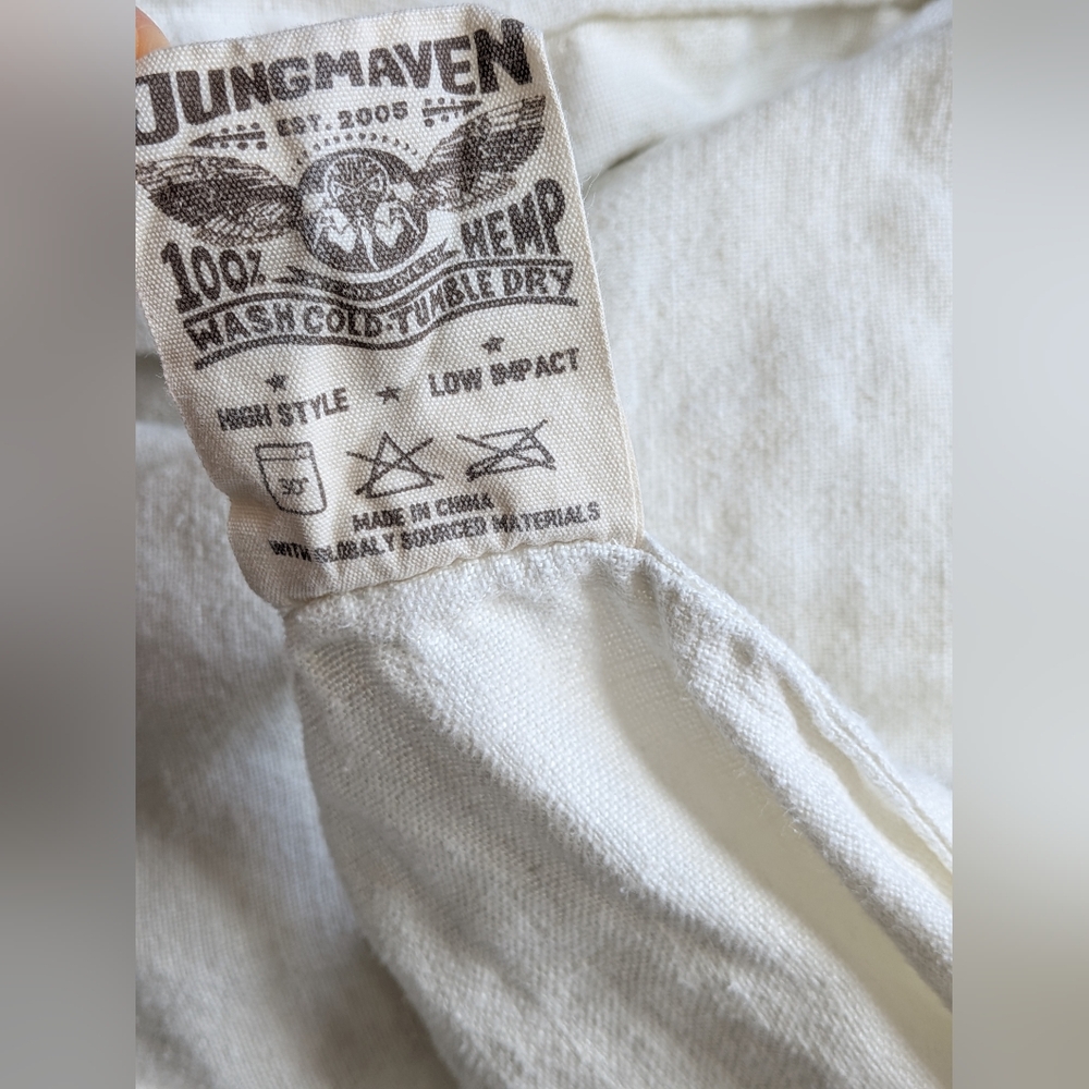 Jungmaven 100% Hemp White King Top Sheet Flat